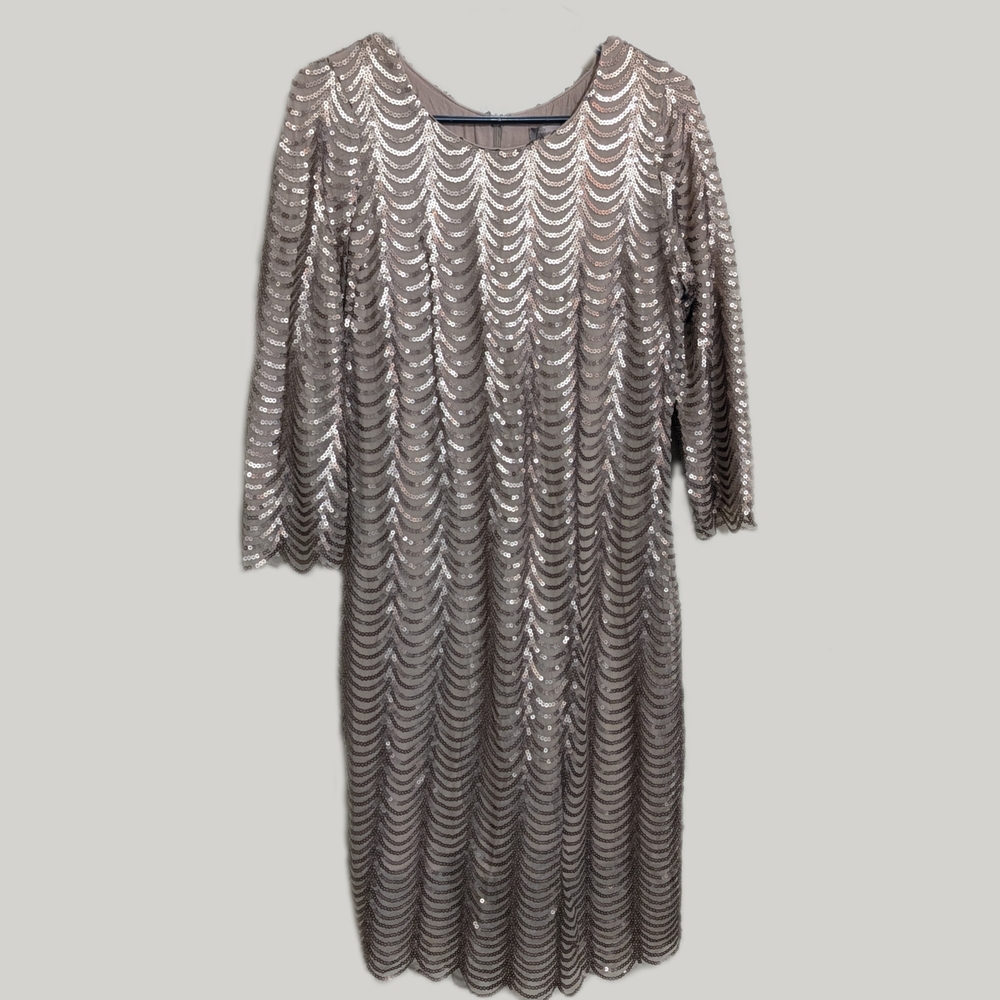 Silver Sequin Dress